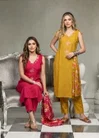 K 1235 By Naisha Vatican Manual Work Kurti With Bottom Dupatta 